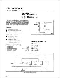 Click here to download SP8740A Datasheet
