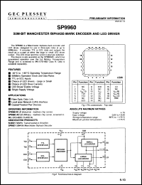 Click here to download SP9960DG Datasheet