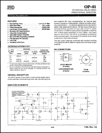 Click here to download OP19AJ/883 Datasheet