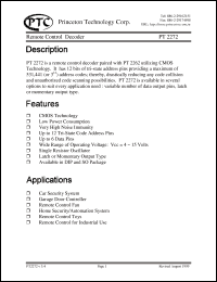 Click here to download PT2272A-L5S Datasheet