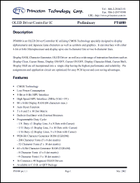 Click here to download PT6880 Datasheet