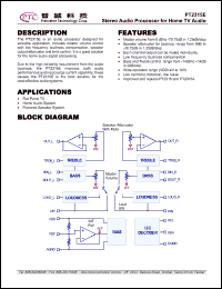 Click here to download PT2315E Datasheet