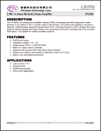 Click here to download PT2305 Datasheet