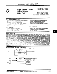 Click here to download QS74FCT2833BTQ Datasheet