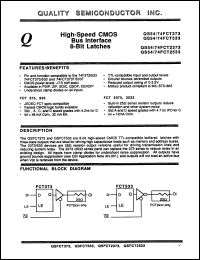 Click here to download QS54FCT533ATLB Datasheet