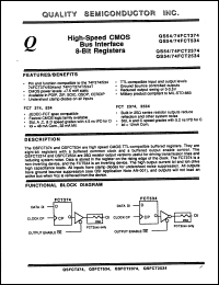 Click here to download QS54FCT534THB Datasheet