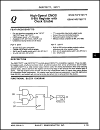 Click here to download QS74FCT2377CTZ Datasheet