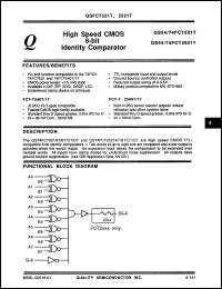 Click here to download QS74FCT2521BTQ Datasheet