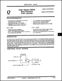 Click here to download QS54FCT573CTLB Datasheet