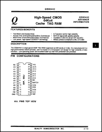 Click here to download QS86442-35DB Datasheet