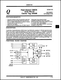 Click here to download QS88182-20J Datasheet