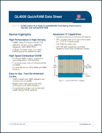 Click here to download QL4009-3PL84C Datasheet