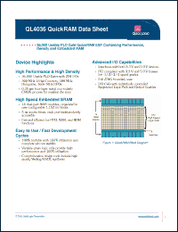 Click here to download QL4036-4PF144I Datasheet