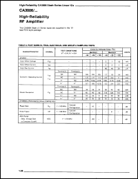 Click here to download CA3005H Datasheet