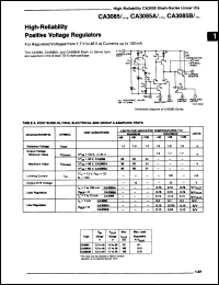 Click here to download CA3085A1 Datasheet