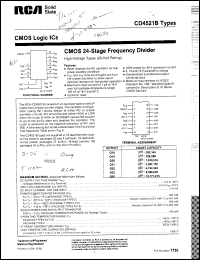 Click here to download CD4521BFX Datasheet