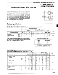 Click here to download CD74HCT4518H Datasheet