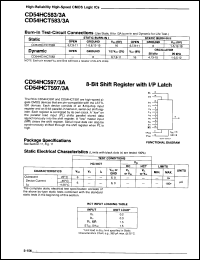 Click here to download CD54HCT597F Datasheet