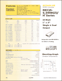 Click here to download REC15-4805DRWZ Datasheet