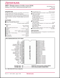 Click here to download M38519FA-SP Datasheet