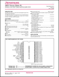 Click here to download M38503MCA-XXXFP Datasheet