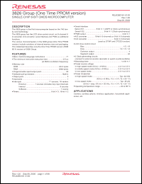 Click here to download M3826AE5FP Datasheet