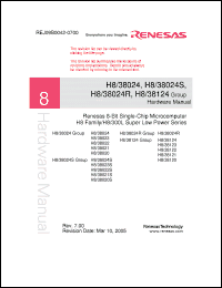 Click here to download HD64F38122WW Datasheet