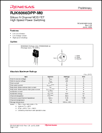 Click here to download RJK6066DPP-M0 Datasheet