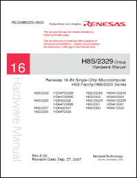 Click here to download HD64F2328B Datasheet