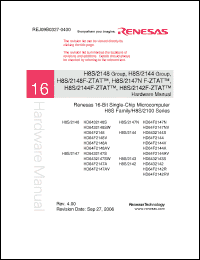 Click here to download HD64F2144AVFA10 Datasheet