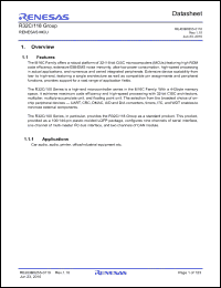 Click here to download R5F64185NFD Datasheet