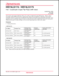 Click here to download HD74LS175P Datasheet