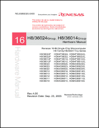 Click here to download HD64F36012G Datasheet