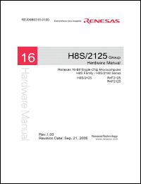 Click here to download H8S2125 Datasheet
