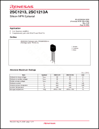 Click here to download 2SC1213ABTZ-E Datasheet