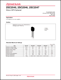 Click here to download 2SC2546FTZ-E Datasheet