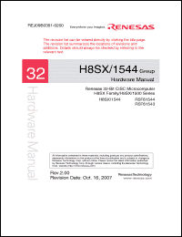 Click here to download H8SX1544 Datasheet