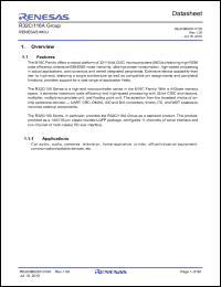 Click here to download R5F6416LADFE Datasheet