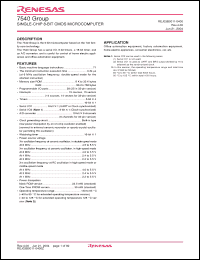 Click here to download M37540M4V-XXXGP Datasheet