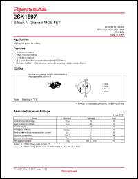 Click here to download 2SK1697EYTL-E Datasheet