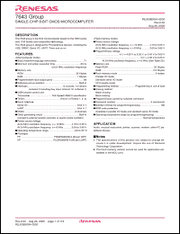 Click here to download M37643F8E8-XXXFP Datasheet