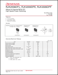 Click here to download RJK2006DPE Datasheet