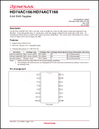 Click here to download HD74AC166ARPEL Datasheet