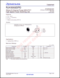 Click here to download RJK5003DPD-00-J2 Datasheet