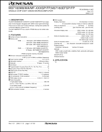 Click here to download M37160EFFP Datasheet