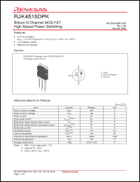 Click here to download RJK4515DPK Datasheet