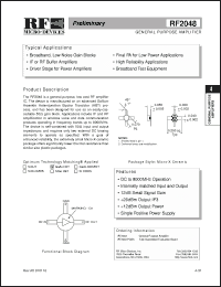 Click here to download RF2048PCBA Datasheet