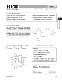 Click here to download RF2105L Datasheet