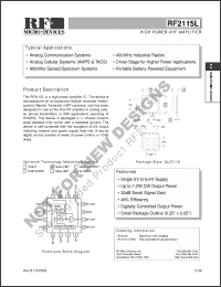 Click here to download RF2115LPCBA Datasheet