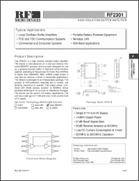 Click here to download RF2301PCBA Datasheet